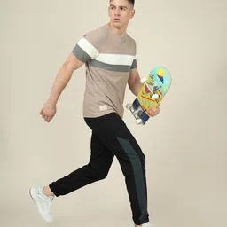 Technosport SS'24 Colourblocked Round Neck Short Sleeves MATPIQ Slim Fit T-shirt-picture-35