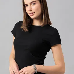 98 Degree North Women Pure Cotton Pockets Slim Fit T-shirt-picture-15