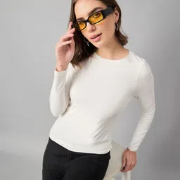 98 Degree North Women Pure Cotton Pockets Slim Fit T-shirt-picture-16