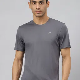 Alcis Men Graphite Anti-Static Soft-Touch Slim-Fit Sports for All Round Neck T-Shirt-picture-32