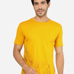 Greenfibre Abstract Printed Round Neck Slim Fit T-shirt-picture-49