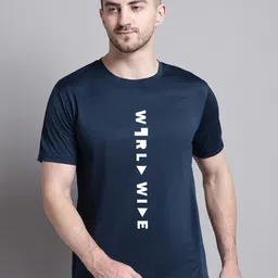 Friskers Typography Printed Slim Fit Sports T-shirt-image-19