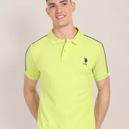 U.S. Polo Assn. Slim Fit Polo Collar Pure Cotton Casual T-shirt-picture-37