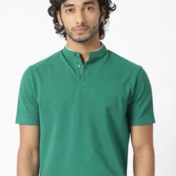 RARE RABBIT Men Barrie Henley Neck Cotton Slim Fit T-Shirt-picture-42
