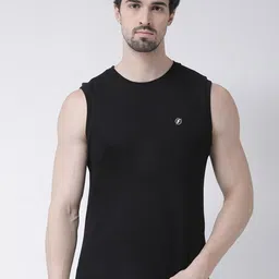 Friskers Round Neck Sleeveless Cotton Slim Fit T-shirt-picture-17