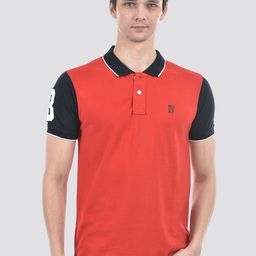 Numero Uno Colourblocked Polo Collar Short Sleeves Cotton Slim Fit T-shirt-picture-16