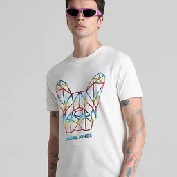Jack & Jones Graphic Printed Cotton Slim Fit T-shirt-picture-56