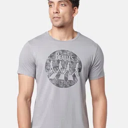 SF JEANS by Pantaloons The Beatles Printed Slim Fit Cotton T-shirt image 1