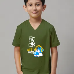 Friskers Graphic Printed V-Neck Slim Fit Pure Cotton T-shirt-picture-37