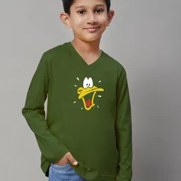 Friskers Boys Graphic Printed V-Neck Long Sleeve Cotton Slim Fit T-shirt-picture-11