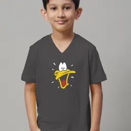 Friskers Boys Printed V-Neck Slim Fit T-shirt-picture-35