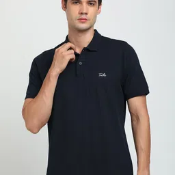 Turtle Men Solid Polo Collar Slim Fit T-shirt-picture-10