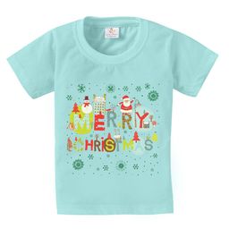 Babywish Kids Merry Christmas Printed Short Sleeves Relaxed Fit Cotton T-shirt-picture-11