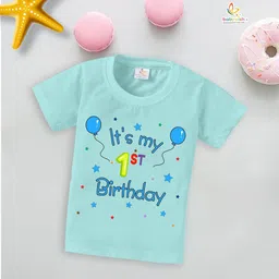 Babywish Infants First Birthday Typography Printed Cotton T-Shirt-picture-13