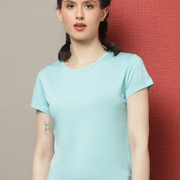 Friskers Round Neck Short Sleeves Slim Fit Running T-shirt-image-86