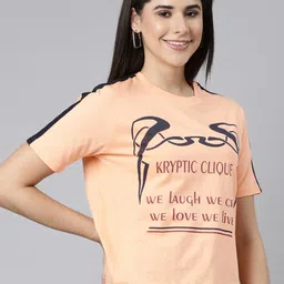 Kryptic Typography Printed Pure Cotton T-shirt-picture-17