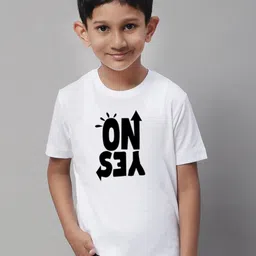 Friskers Boys Typography Printed Short Sleeves Pure Cotton T-shirt-image-65