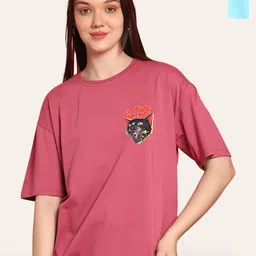 Fabflee Women 2 Extended Sleeves Pockets T-shirt-image-63