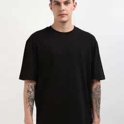 Calvin Klein Jeans Men Solid Round Neck Cotton Oversized T-Shirt-picture-11