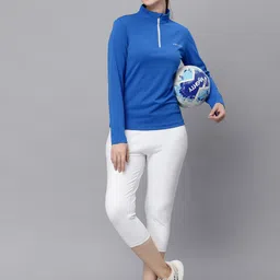 JUMP USA Women Printed High Neck Pockets T-shirt-picture-32