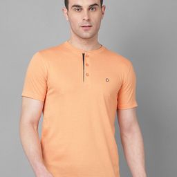 Dollar Henley Neck Cotton T-shirt-picture-40