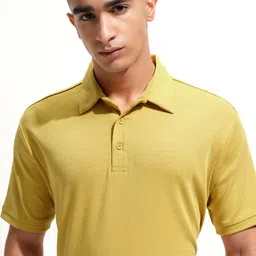 HIGHLANDER Men Polo Collar Solid T-shirt-picture-15