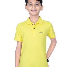ONE SKY Boys Polo Collar Short Sleeves Cotton Casual T-shirt-picture-14