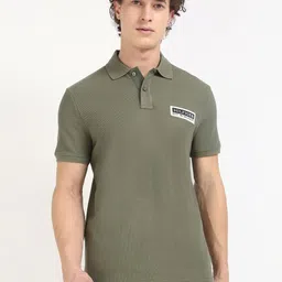 Tommy Hilfiger Men Solid Polo Collar Cotton T-shirt-picture-56