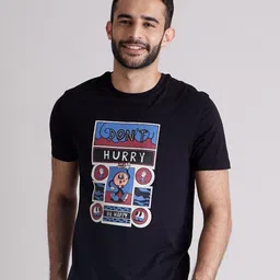 Celio Graphic Printed Cotton T-shirt-picture-31