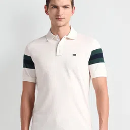 Arrow Sport Colourblocked Polo Collar T-shirt-picture-21