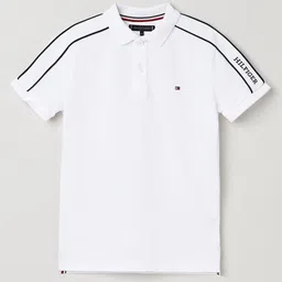 Tommy Hilfiger Boys Polo Collar Pure Cotton Casual T-shirt-picture-40