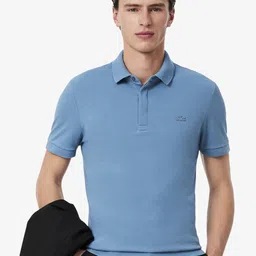 Lacoste Men Solid Polo Collar Cotton T-shirt-picture-21