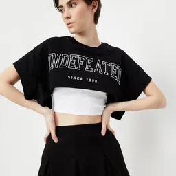max Women Typography Pockets T-shirt-image-22