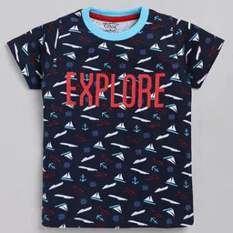 Ginie Boys Conversational Printed Casual Pure Cotton T-shirt-picture-20