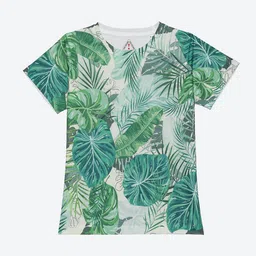 Wear Your Mind Boys Tropical Printed Round Neck Casual T-shirt-image-5