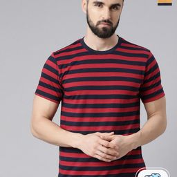 Force NXT Pack Of 2 Striped Super Combed Cotton Sports T-shirt-picture-27