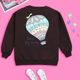 NUSYL Girls Graphic Printed Oversized Sweatshirt-picture-40
