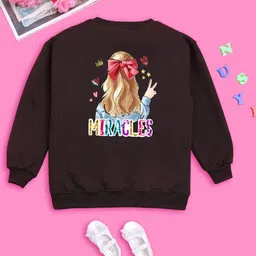 NUSYL Girls Miracles Graphic Printed Oversized Sweatshirt-picture-19