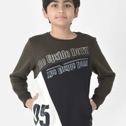 Crimsoune Club Boys Round Neck Printed Cotton Sweatshirt-image-18