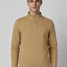 Peter England Casuals Mock Collar Pullover Sweatshirt image 1