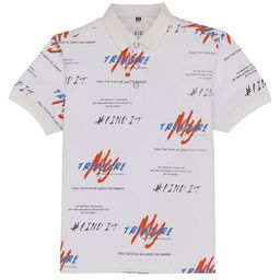 Status Quo Kids Typography Printed Polo Collar T-shirt-picture-38