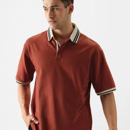 The Souled Store Polo Collar Short Sleeves Cotton T-shirt image 1