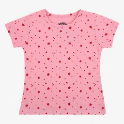 DYCA Girls Conversational Printed Round Neck Half Sleeves Tshirt-picture-44