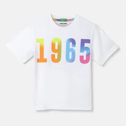 United Colors of Benetton Boys Graphic Printed Pure Cotton T-shirt-picture-22