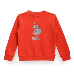 U.S. Polo Assn. Kids Boys Brand Logo Printed Pure Cotton T-shirt image 1