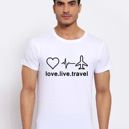 FERANOID Men White Typography Printed Bio Finish Applique T-shirt-picture-13