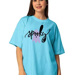 STATUS MANTRA Typography Printed Round Neck Drop-Shoulder Sleeves Cotton Oversized T-shirt-image-32