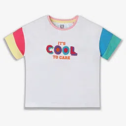 Ed-a-Mamma Girls Typography Bio Finish Applique T-shirt-picture-18