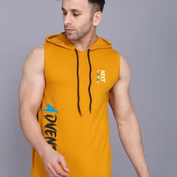 SLOWLORIS Men Muscle Fit Hooded Graphic T-shirt-picture-36