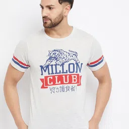 THE MILLION CLUB Men Pack of 2 White & Maroon Varsity Printed T-shirt-picture-29